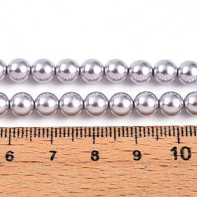 Выпечка из окрашенного перламутрового стекла жемчужные бусинки HY-N002-6mm-A04-1