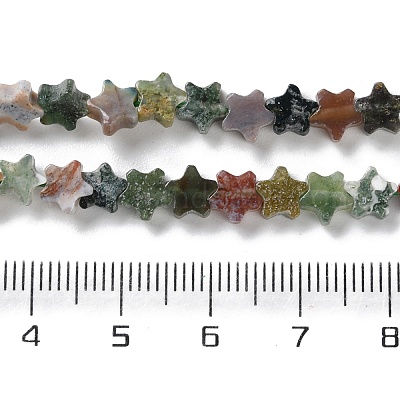 Природного индийского агата бисер нитей G-G085-B48-02-1