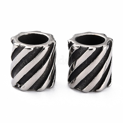 Европейские бусины из нержавеющей стали 304 STAS-B011-07AS-1