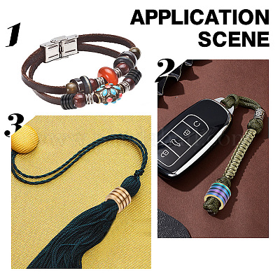 16 шт. 4-х цветные бусины из нержавеющей стали 304 STAS-UN0050-23-1