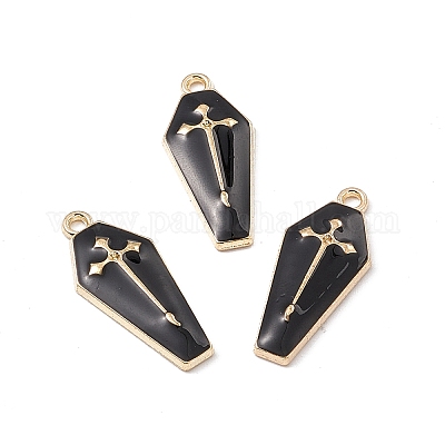 Подвески из эмали и сплава ENAM-H039-10G-B-1