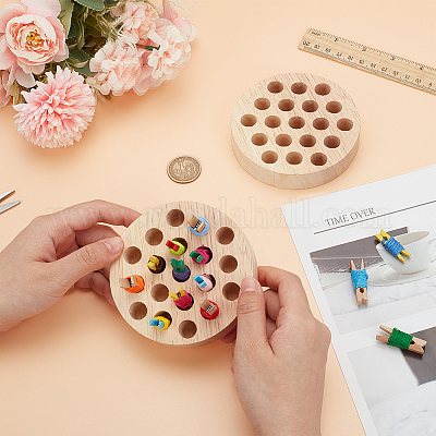 Держатель для ниточек с деревянным зажимом FIND-WH0139-236-1