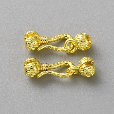 Латуни крюка и S-крючок застежки KK-WH0103-006G-01-1