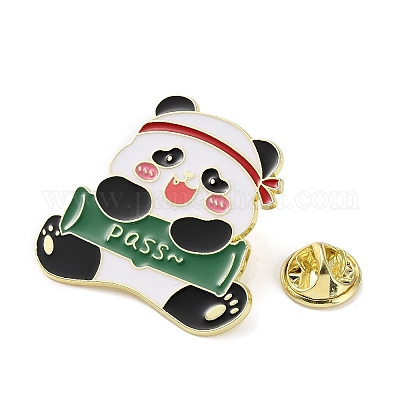 Эмалевые значки с изображением панды JEWB-B030-03C-G-1