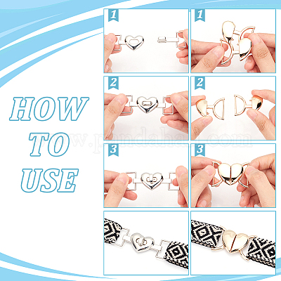 16 шт. 4 стиля пряжка из сплава в форме сердца FIND-WR0010-54-1