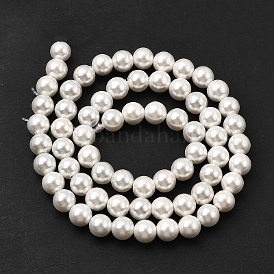 Гальванические оболочки жемчужные бусы пряди BSHE-K017-6mm-1