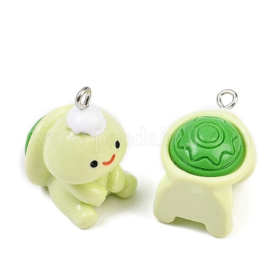 Милые подвески из непрозрачной смолы RESI-I345-01P-02-1