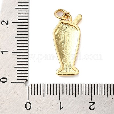 Подвески из латуни с эмалью в стойку KK-S372-03B-02-1