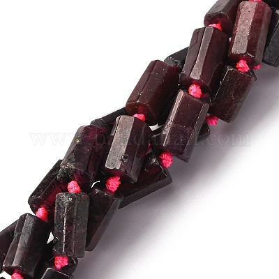 Гранат природный бисер нитей G-K245-I18-01-1