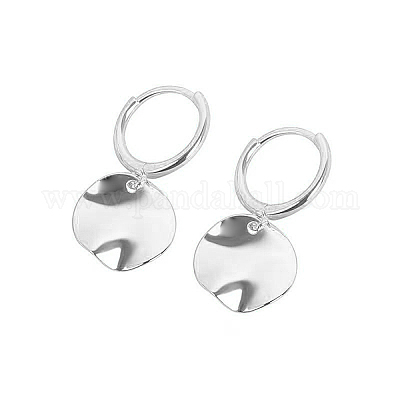 Серьги из стерлингового серебра S925 с неровными круглыми геометрическими огранками IN2114-2-1