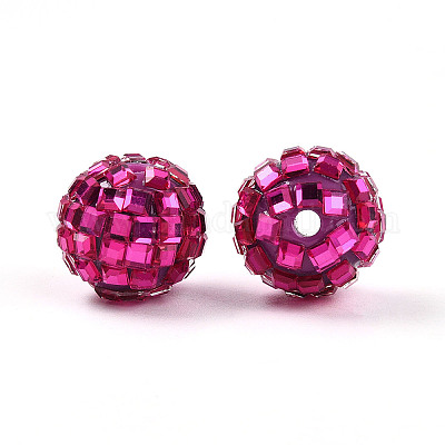 Акриловые стразы бусины OACR-D307-01I-16MM-1