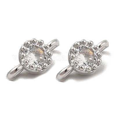 Подвески из латуни и прозрачного стекла KK-F860-75P-02-1