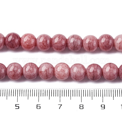 Непрозрачное стекло бисер нитей GLAA-T031-01O-1