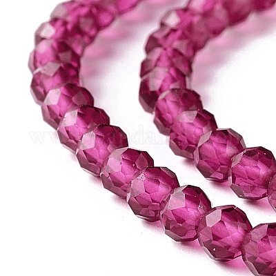 Прозрачные стеклянные бусины X-GLAA-C019-01B-02-1