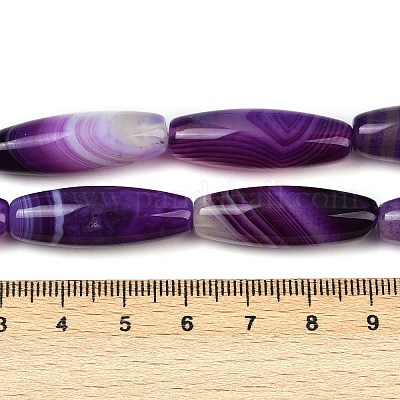 Натуральные полосатые агатовые / полосатые агатовые бусинки G-S280-10B-1