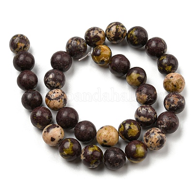 Натуральный вишневый цвет яшмы бисер пряди G-C079-A02-05-1