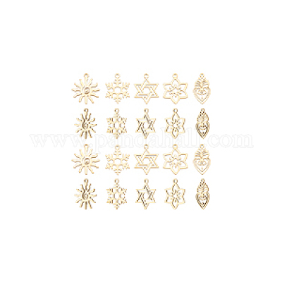 20 шт. 5 стиля ионного покрытия (IP) 316L хирургическая нержавеющая сталь подвески STAS-AN0001-04-1