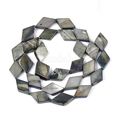 Окрашенные нити бусин из натуральных пресноводных ракушек SHEL-T020-13A-1