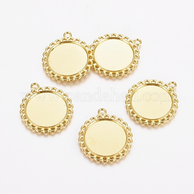 Сеттинги для кулона ( кабошона ) тибетского стиля TIBE-21668-G-RS-1