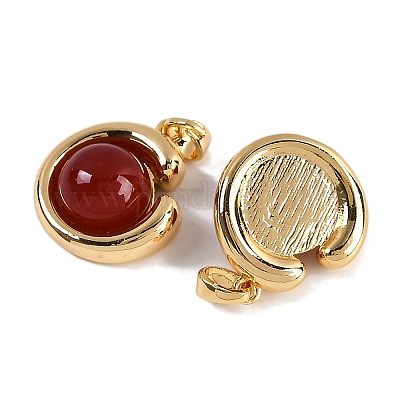 Подвески из натурального сердолика (окрашенные и нагретые) KK-P283-47G-1