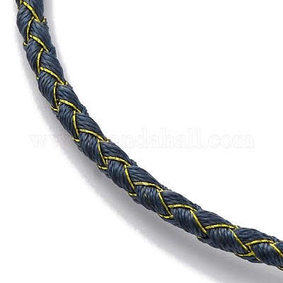 Регулируемые браслеты из полиэфирного шнура BJEW-Z085-01G-18-1