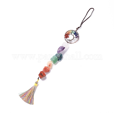 Натуральные драгоценные камни большие подвесные украшения HJEW-F012-01-1