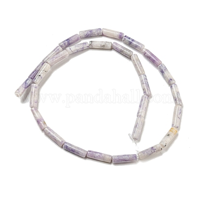 Нити натуральных фиолетовых бирюзовых бусин G-D464-48-1