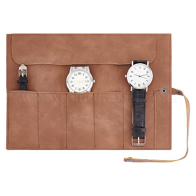 Сумки для хранения часов с 5 отделением для ворса DIY-WH0430-782-1