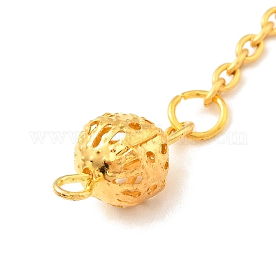 Маятники для биолокации с заостренными цепями из латуни HJEW-D004-04G-1