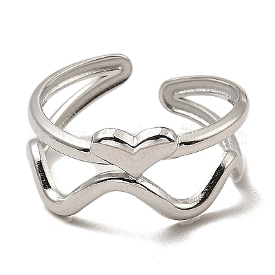 Кольца-манжеты открытого типа из нержавеющей стали марки 304 RJEW-Z018-21P-1