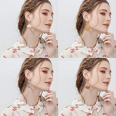 Подвески из смолы и дерева&nbsp;RESI-OL0001-04B-1