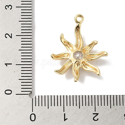 Микро из латуни со стеклянными подвесками KK-U013-05P-1