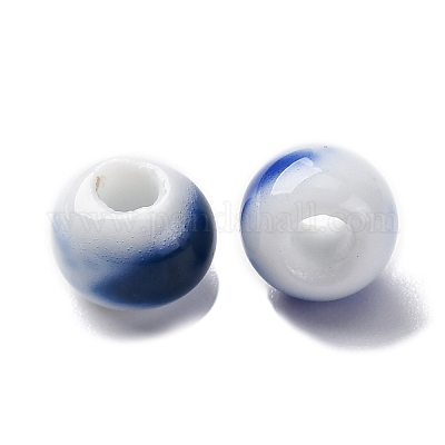 Фарфоровые бусины ручной работы PORC-D300-A07-1