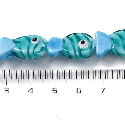 Бусы лэмпворк ручной работы LAMP-G154-07J-1