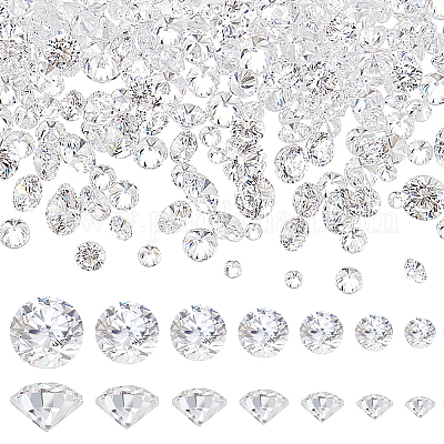 700 шт. 7 стиля кубических циркониевых кабошонов в форме бриллианта класса ААА ZIRC-BBC0002-96-1