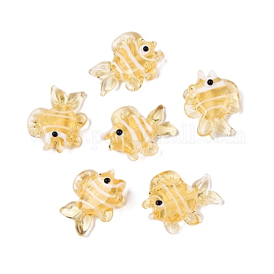 Бусы лэмпворк ручной работы LAMP-N024-35F-1