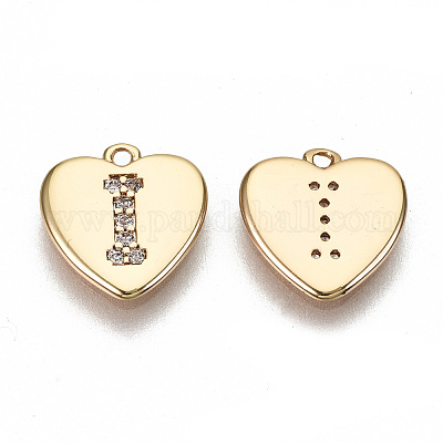 Латунные микропаве прозрачные кубические циркониевые подвески KK-N231-234I-NF-1