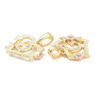 Настоящие кулоны из латуни KK-J042-43G-G-1