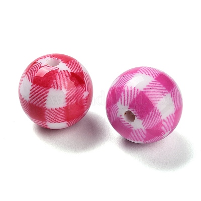 Непрозрачные акриловые бусины OACR-P030-07A-M-1