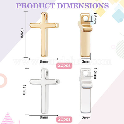 40шт 2 цвета латунные подвески KK-BC0012-05-1