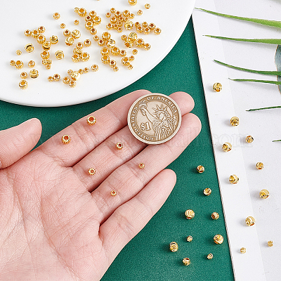 120шт 3 стиля латунные бусины KK-PH0011-87-1