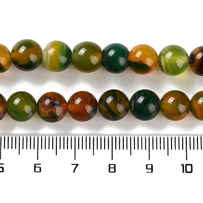 Натуральные полосатые агатовые / полосатые агатовые бусинки G-Z060-A01-B18-1