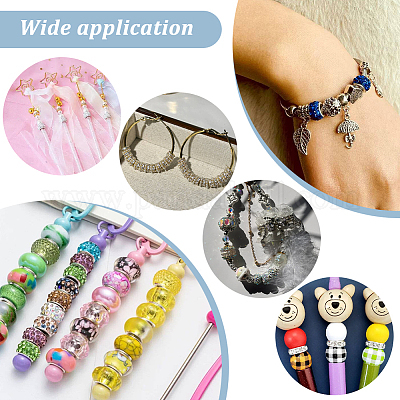 100шт полимерная глина со стразами европейские бусины RB-PH0001-54B-1