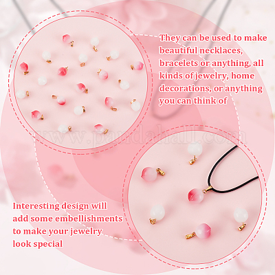 Набор для самостоятельного изготовления ожерелья с подвеской в виде персика 3d DIY-OC0010-47-1