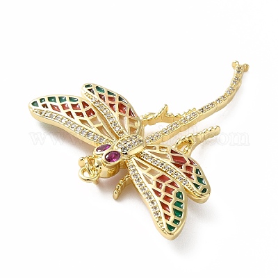 Стойки обшивки латунь микро проложить Циркон подвеску KK-E281-08G-02-1