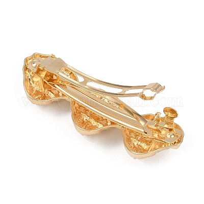 Заколки для волос из сплава с железным зажимом PHAR-G014-03B-G-1