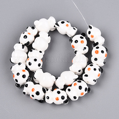 Фарфора ручной работы шарик нити PORC-N011-02A-1