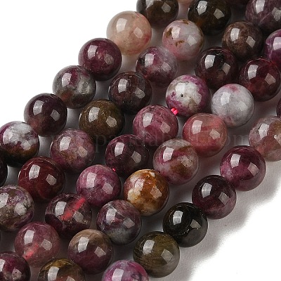 Натуральный турмалин бисер нитей G-L637-A01-6mm-1