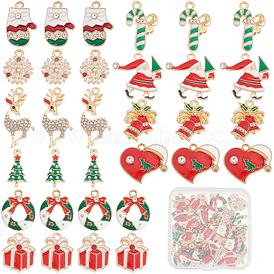 Подвески из сплава эмали 40шт 10 стиля ENAM-SC0003-68-1