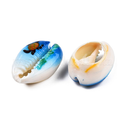 Набивные бусины из раковин каури X-SSHEL-T013-01B-1